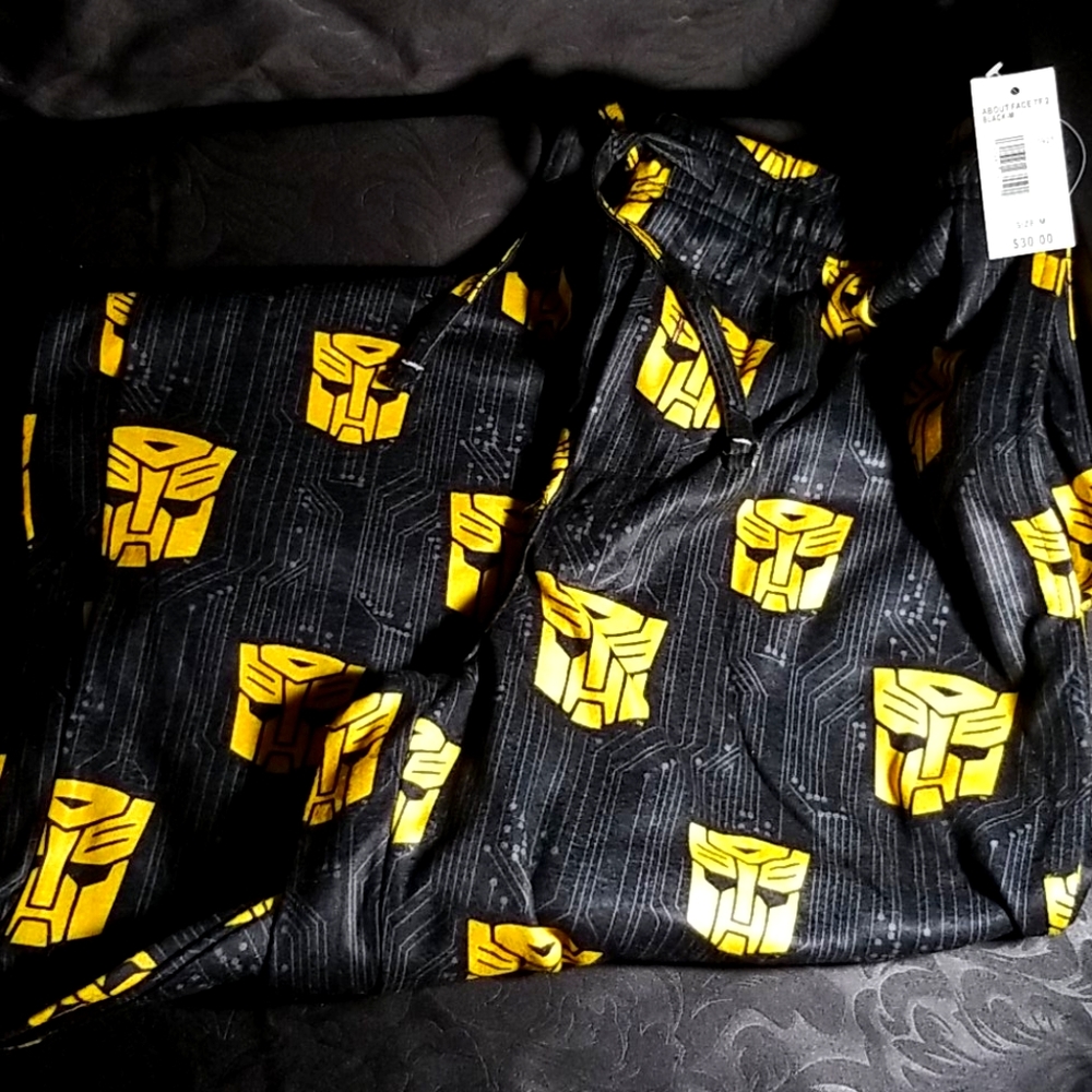Bumblee Bee Mens M pajama pants w pockets